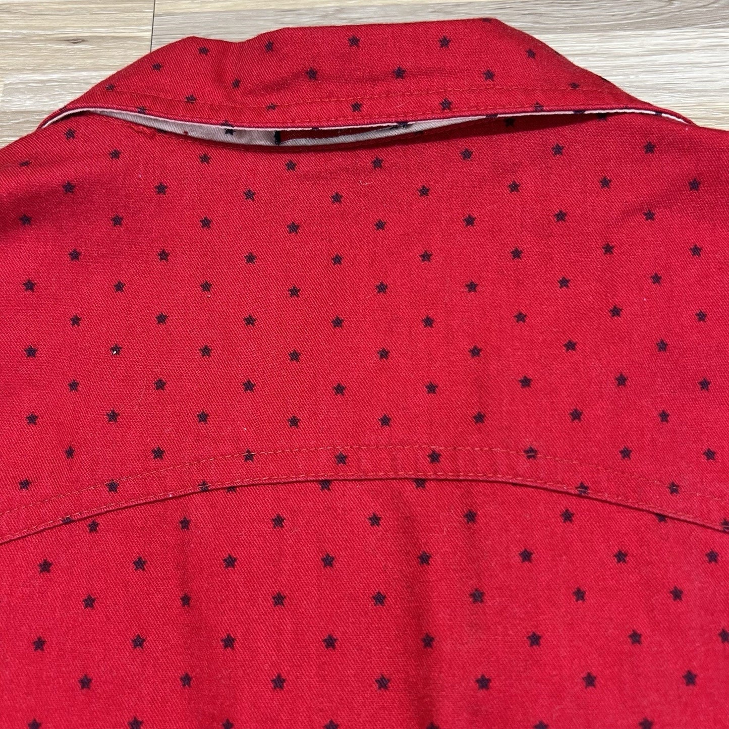 Vintage Wrangler Women’s Reversible Vest Red White Stars Fourth July Sz M - M197