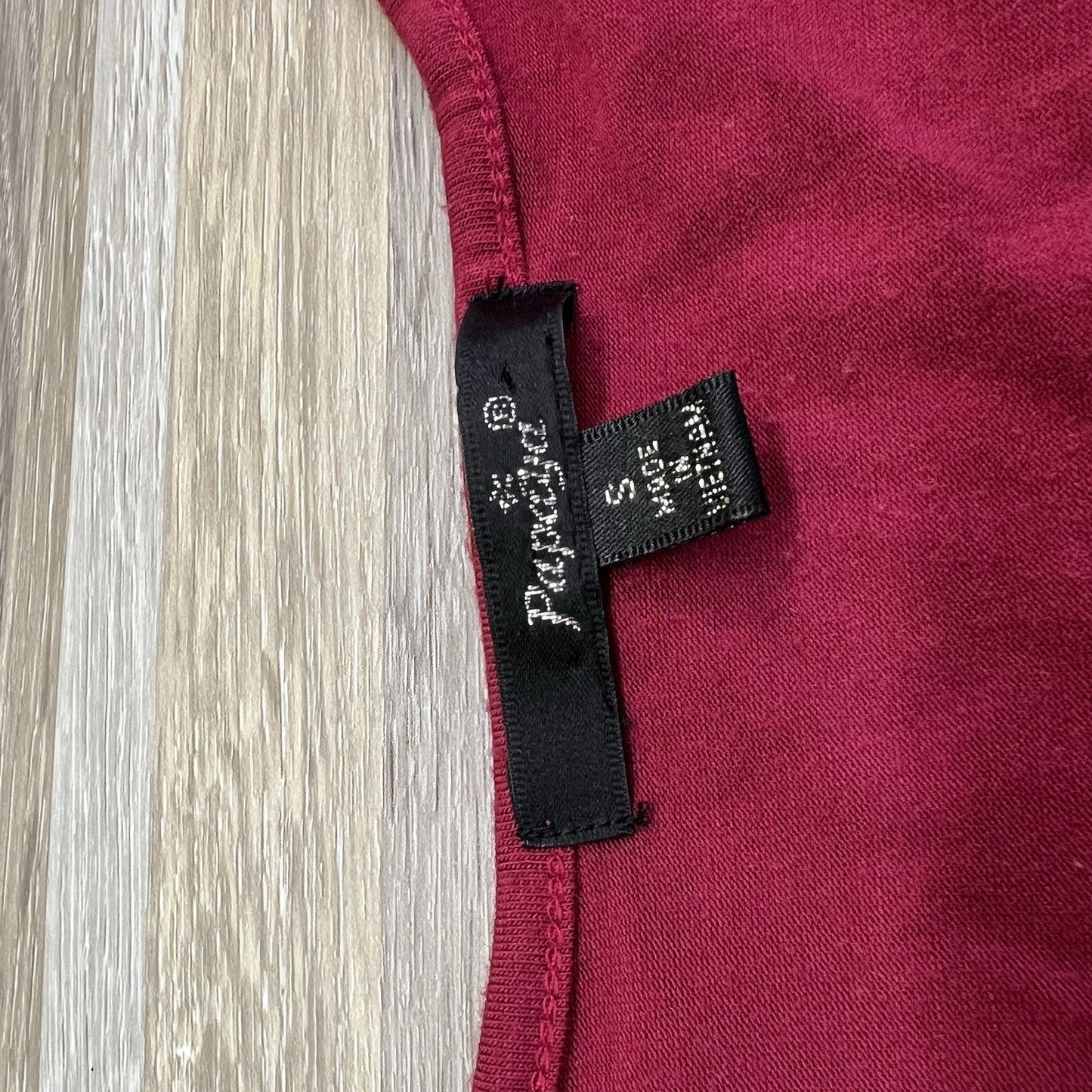 Papaya Black Stretch Dress Size S Bodycon Maroon - JN303