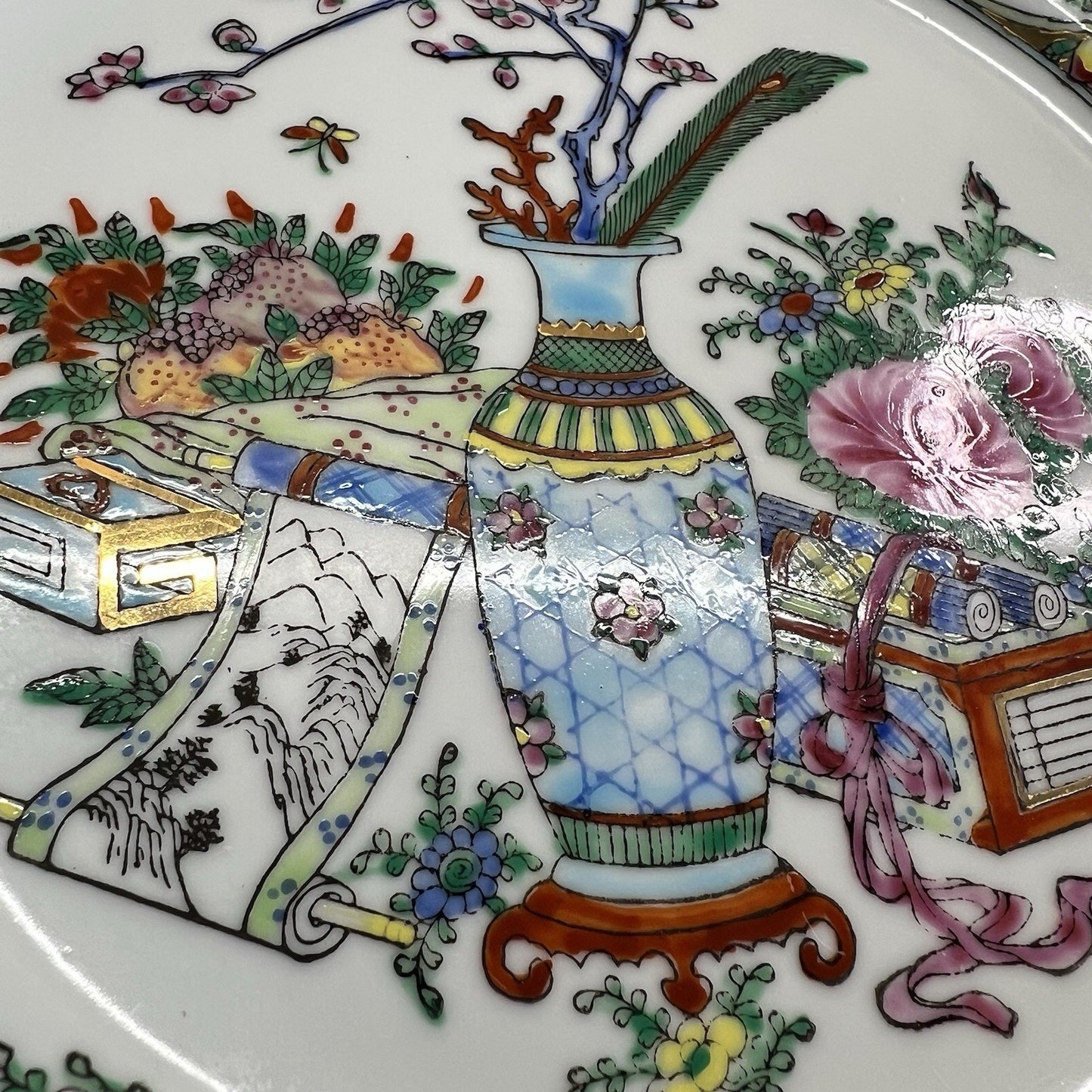 Vintage Chinese Hand Painted Decorative Plate 10" - JL379