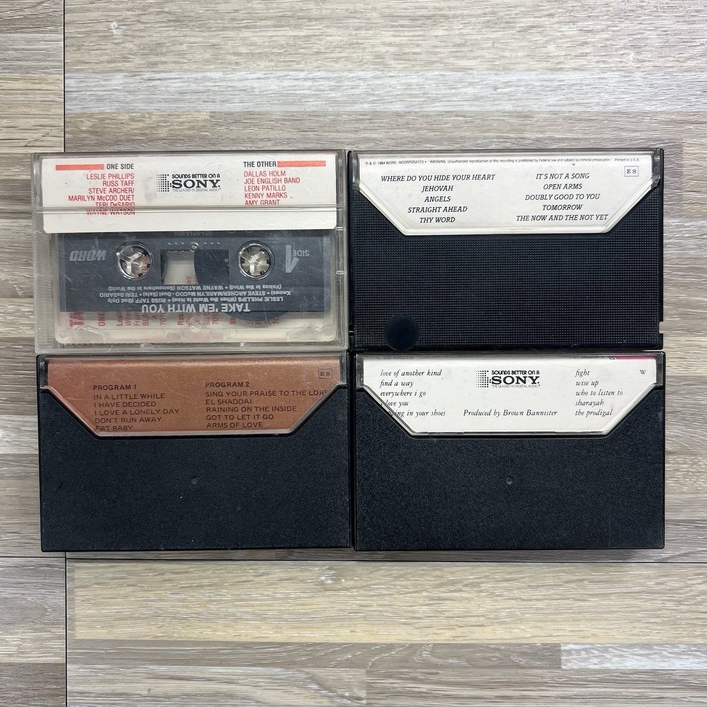 Lot of 4 Amy Grant Cassette Tapes Straight Ahead Age To Age Compilation - JL413