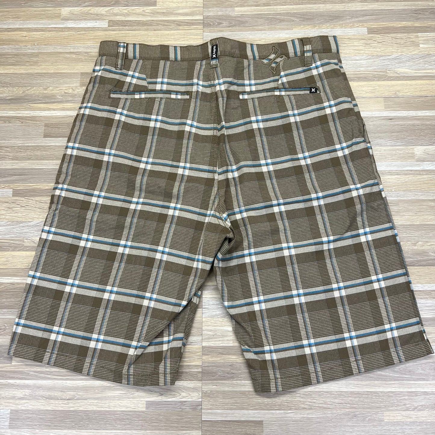 Hurley Men’s Board shorts Brown Plaid Size 34 - A081