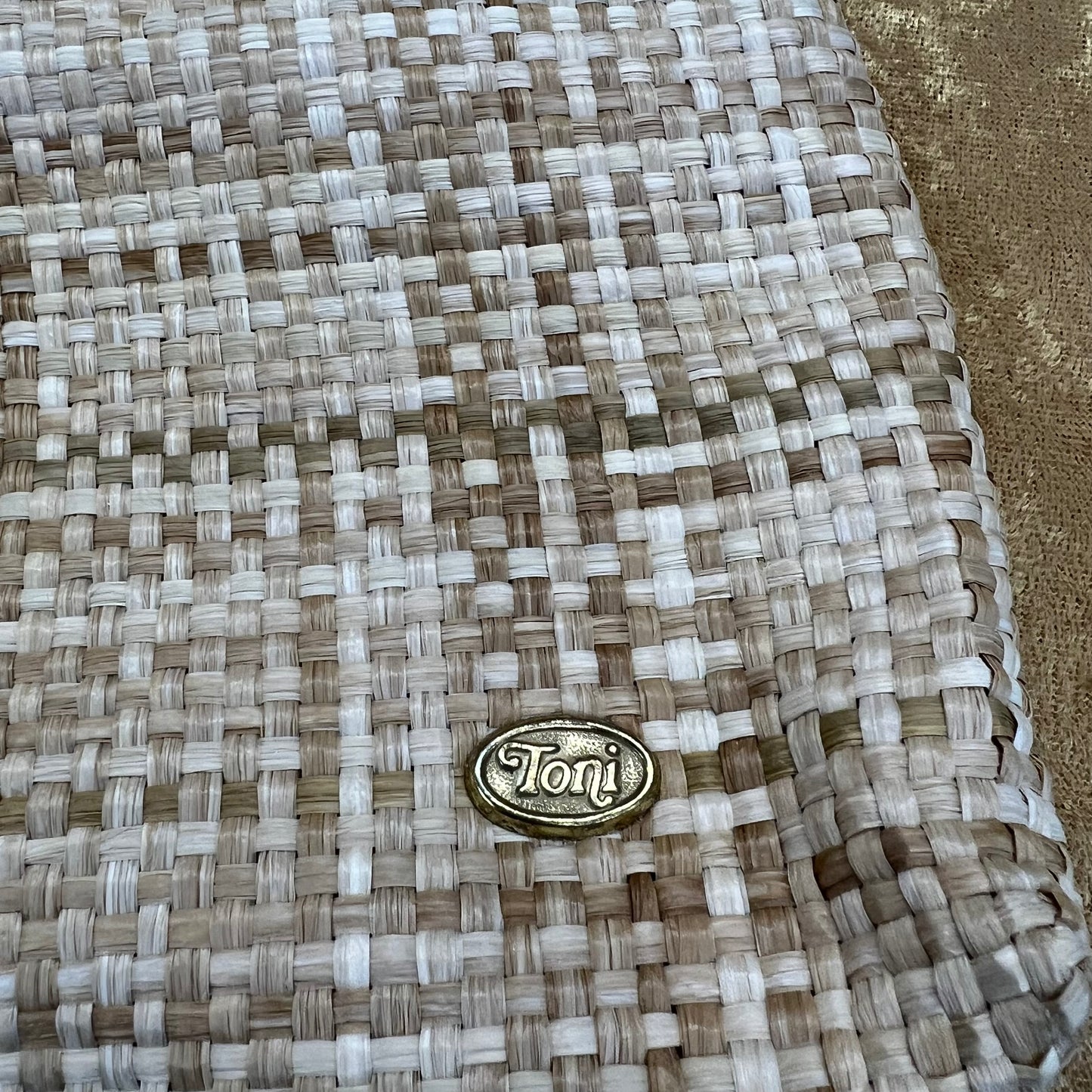Toni woven clutch vintage