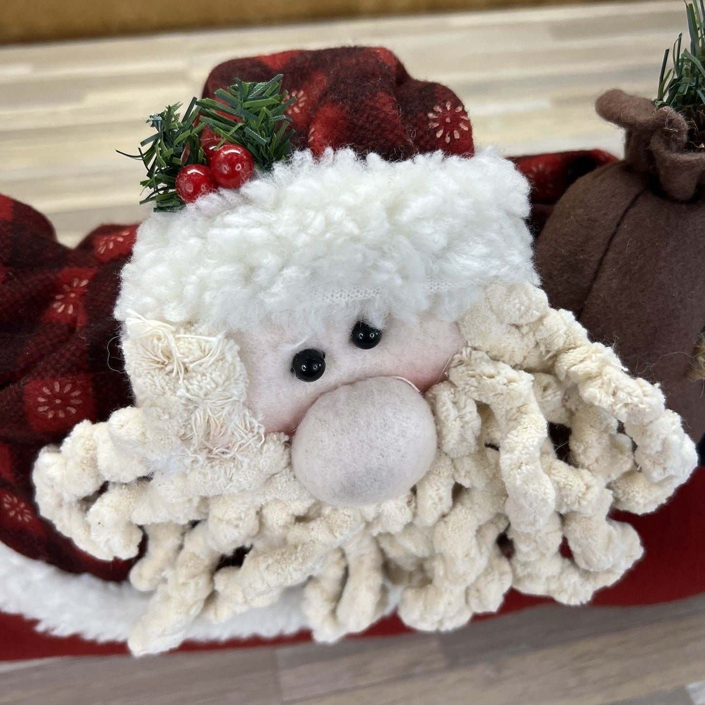 Vintage Santa Clause Door Draft Stopper Christmas Decor - M244