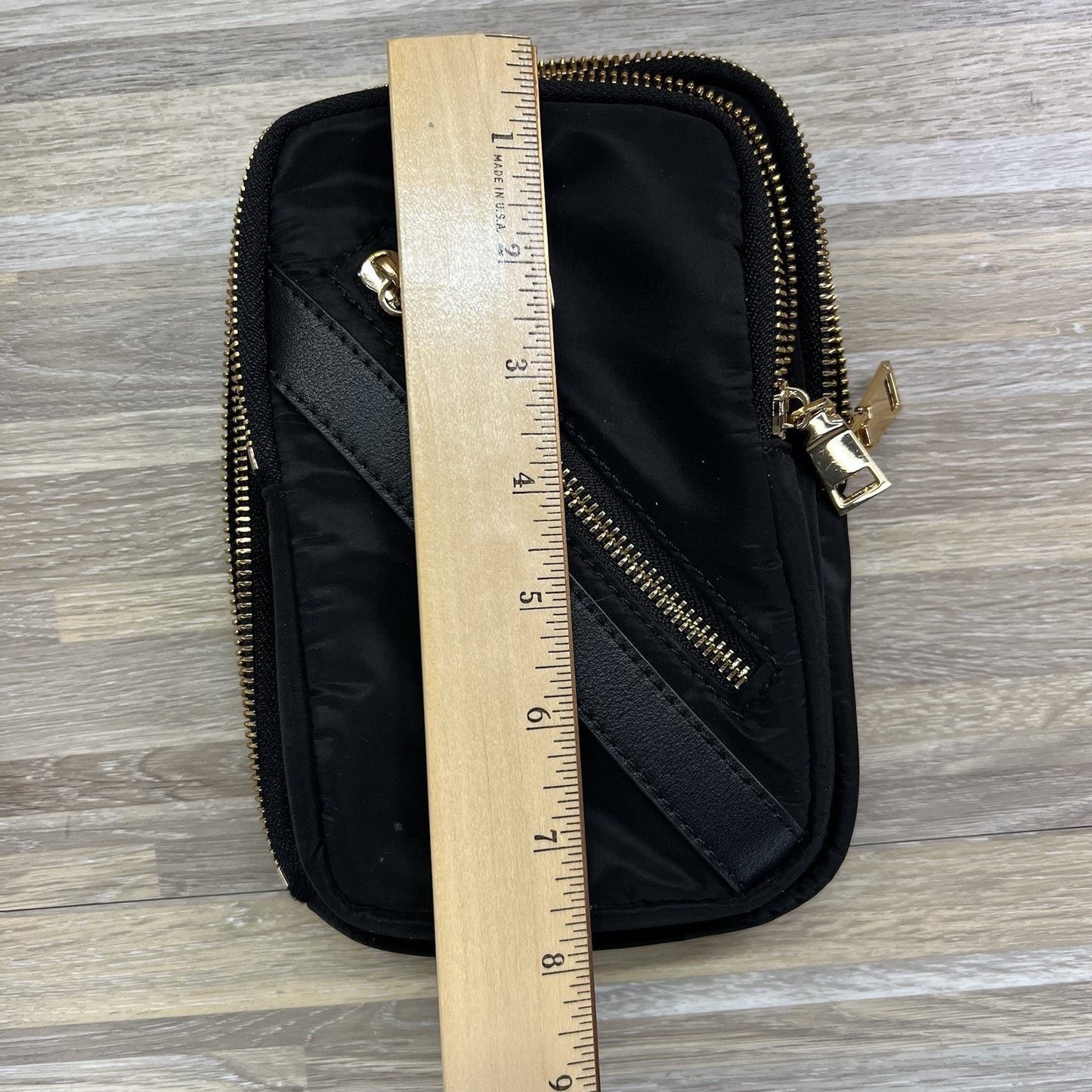 Sol and Selene Black Gold Zipper Makeup Bag Cosmetic Bag Travel Pouch - JL522