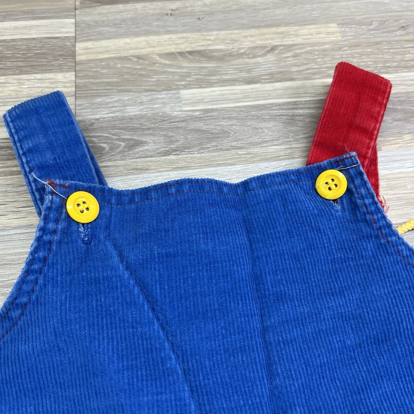 VTG Ruth Scharf Toddler Overalls Corduroy Milk Cow Size 3T - JN293