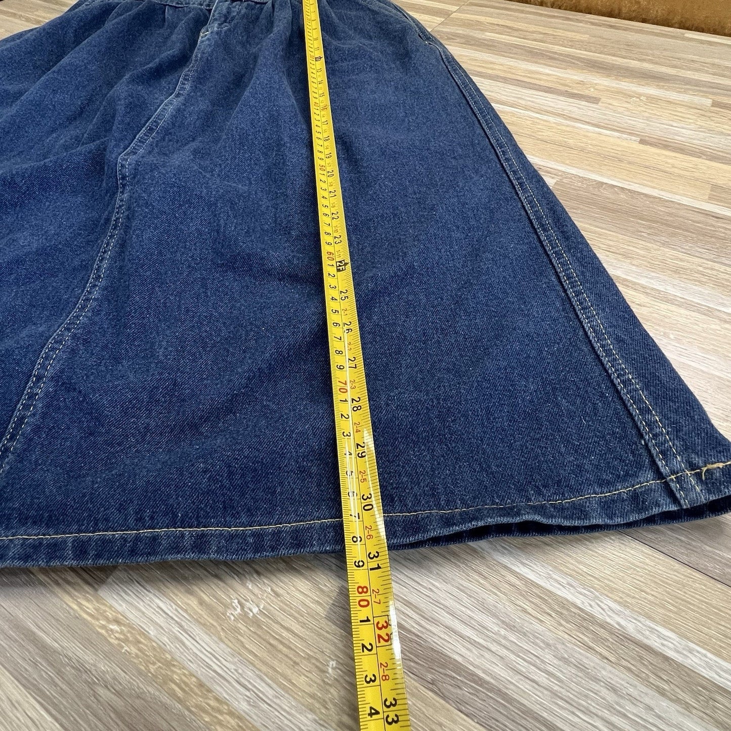 VTG Lee’s Long Denim Skirt Vintage Women’s High Waisted Size 26 - JL368
