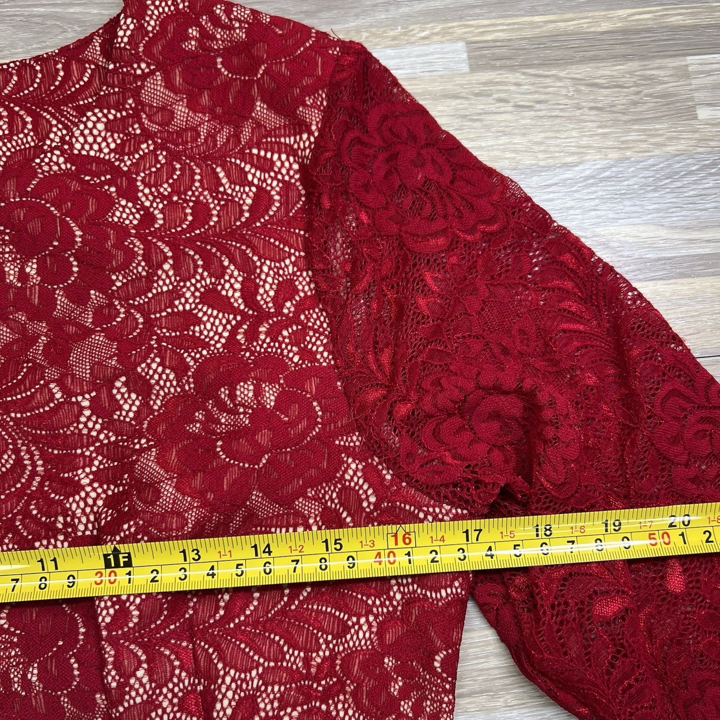 Musol Women’s Red Cocktail Dress Size Large Stretch - JL401