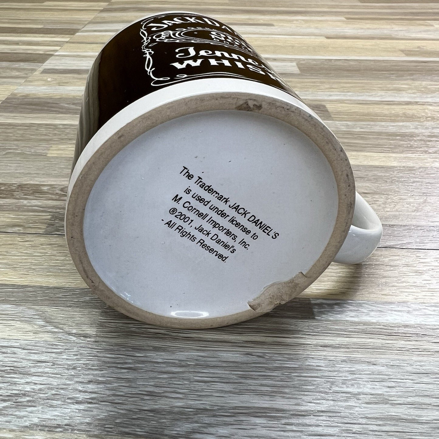 2001 Jack Daniel’s Tennessee Whiskey Old No 7 Coffee Mug Vintage - M192