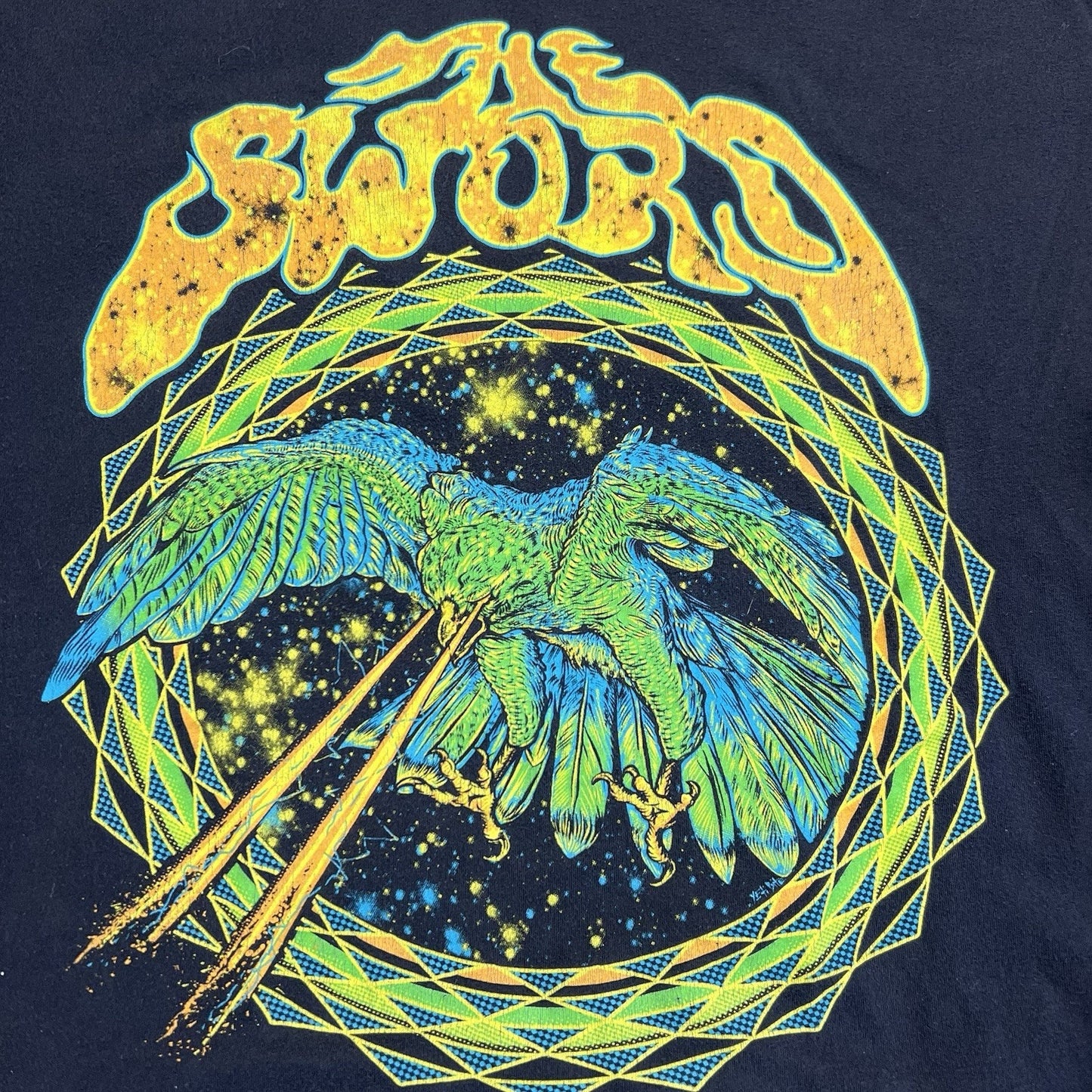 The Sword T Shirt Heavy Metal Band Tee Eagle Design Size M - JN351
