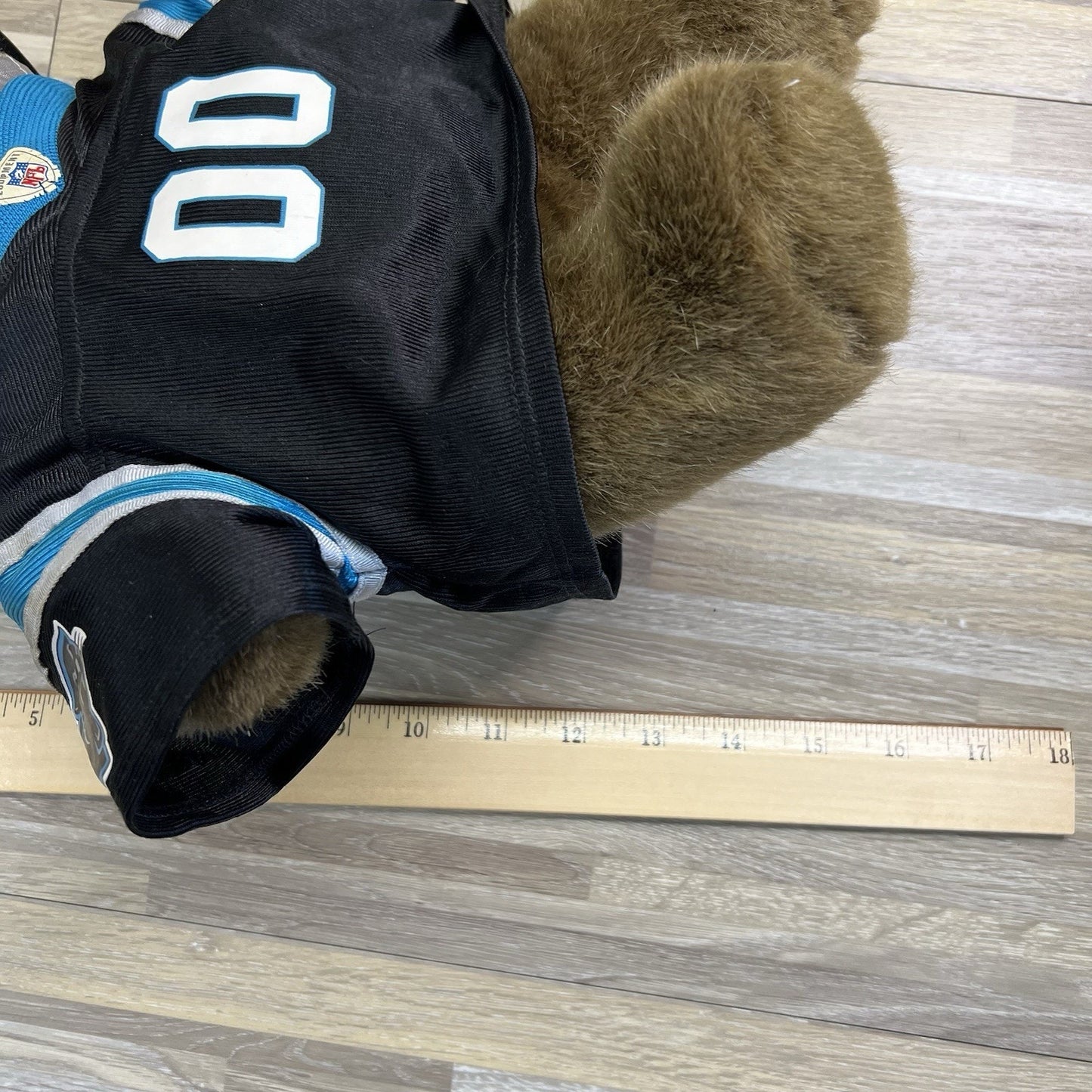 VTG Build A Bear Carolina Panthers Teddy Bear Jersey Helmet - JL380