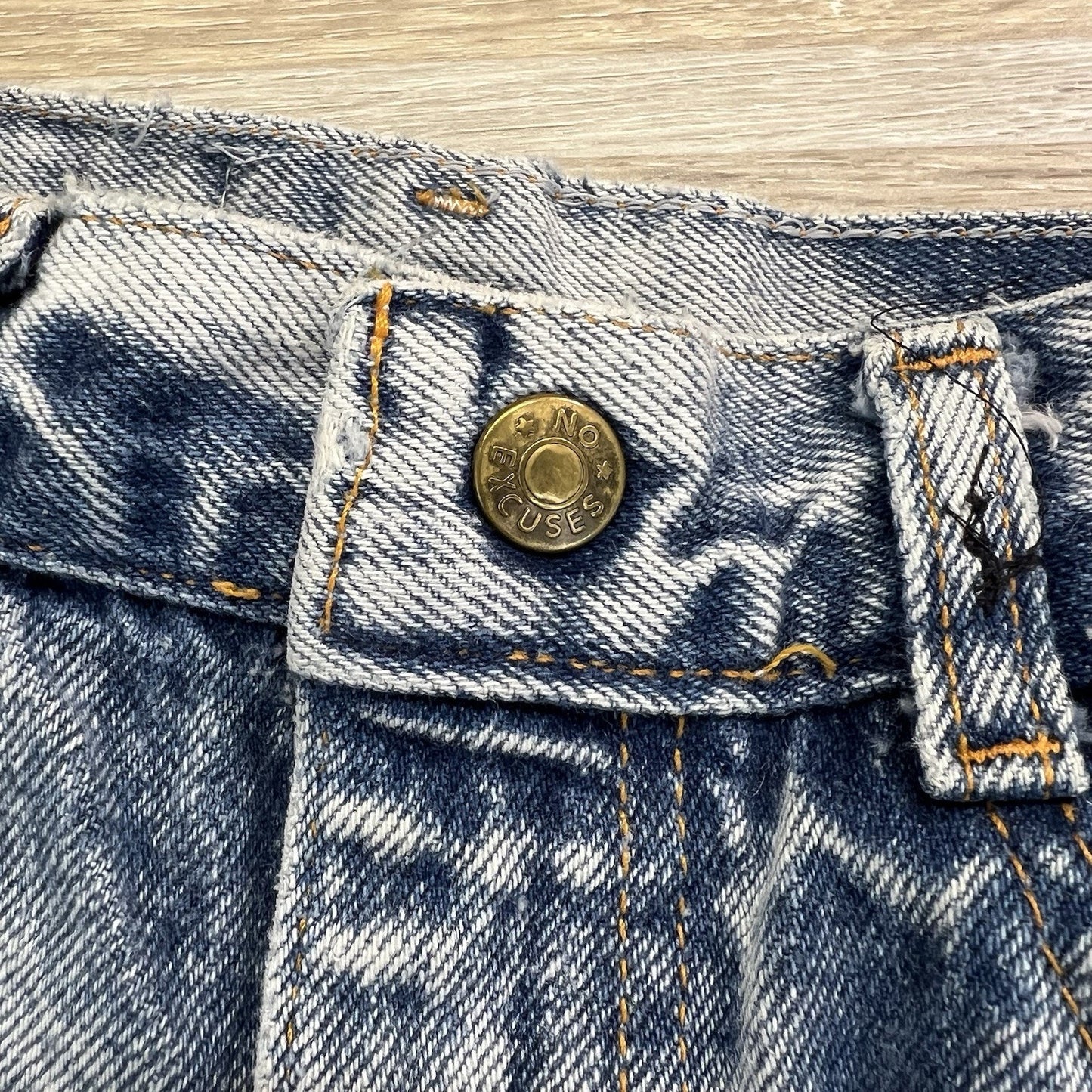 Vintage No Excuses Girls Stonewashed Jeans Size 6 - M138