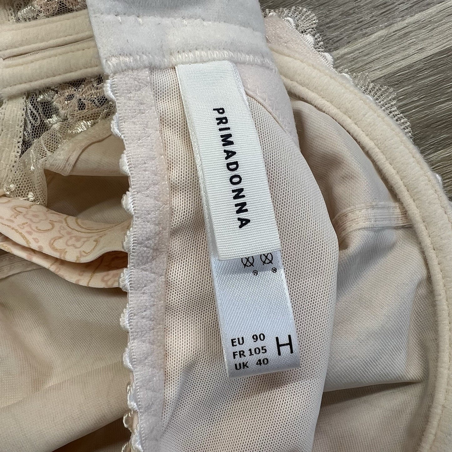 NWT Prima Donna Underwire Bra Gythia EU 90 H UK US 40 H New Lace Paisley - JL390