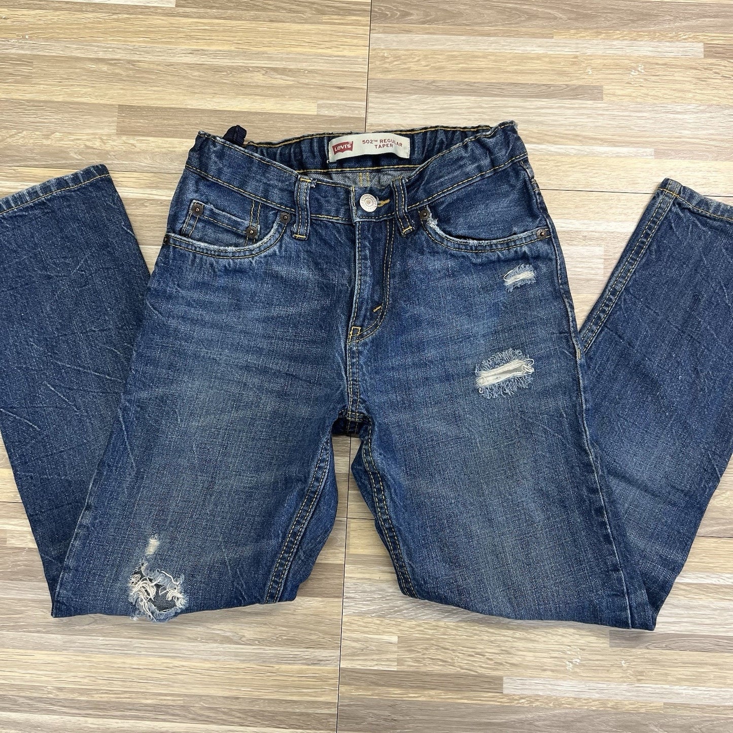 Levi’s 502 Kids 10 Reg 25x25 Distressed Jeans - JL381