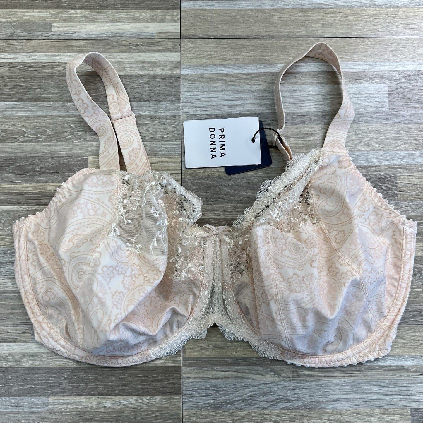 NWT Prima Donna Underwire Bra Gythia EU 90 H UK US 40 H New Lace Paisley - JL390
