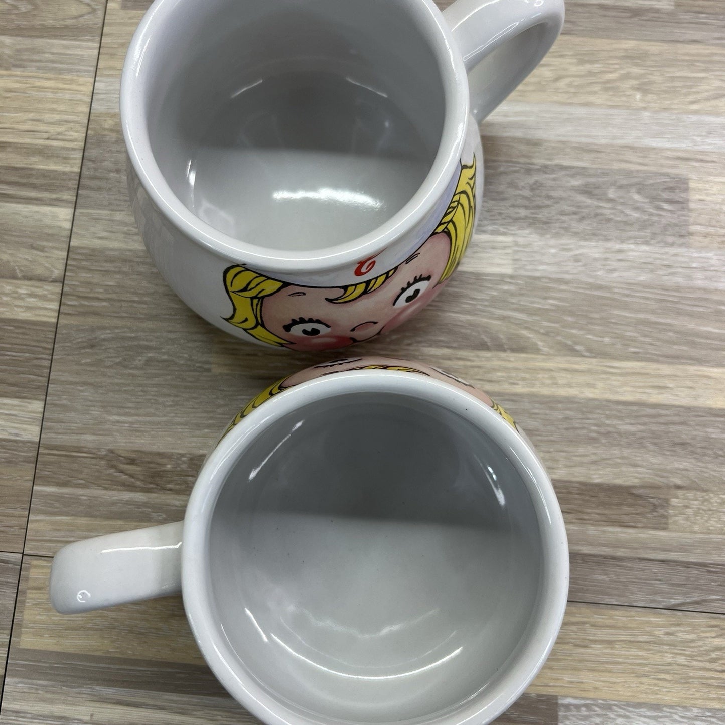 Set Of 2 - VTG Campbells Soup 1998 Houston Harvest Soup Bowls - JL502