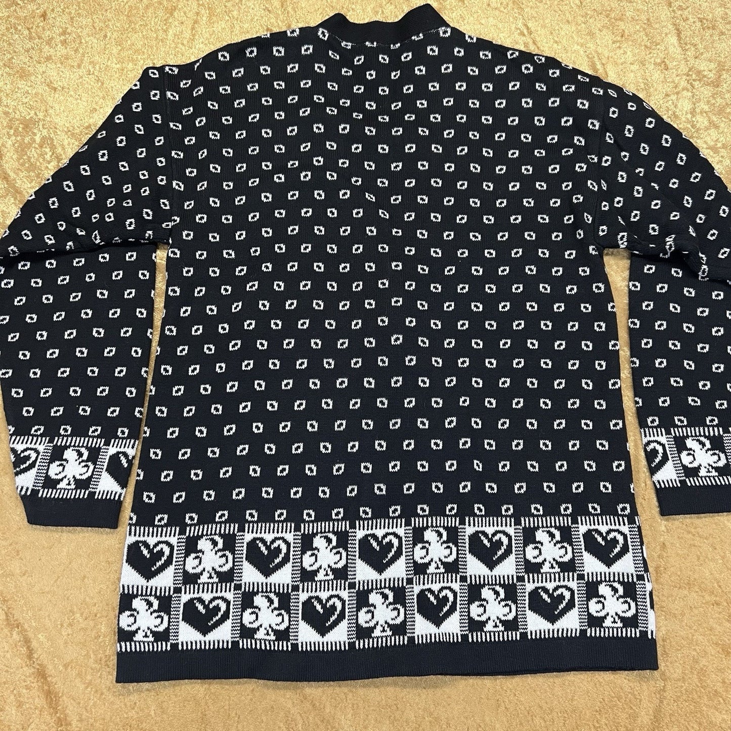 Vintage Pendleton Hearts And Clubs Women’s Cardigan Sweater Size Medium Cotton