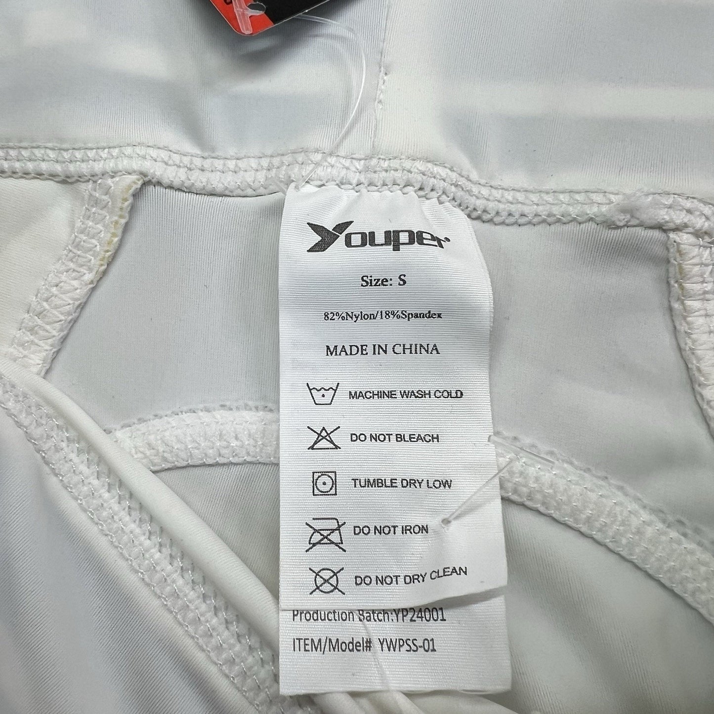 NWT Youper Women’s Softball Sliding Shorts Padded White Size S - JN347