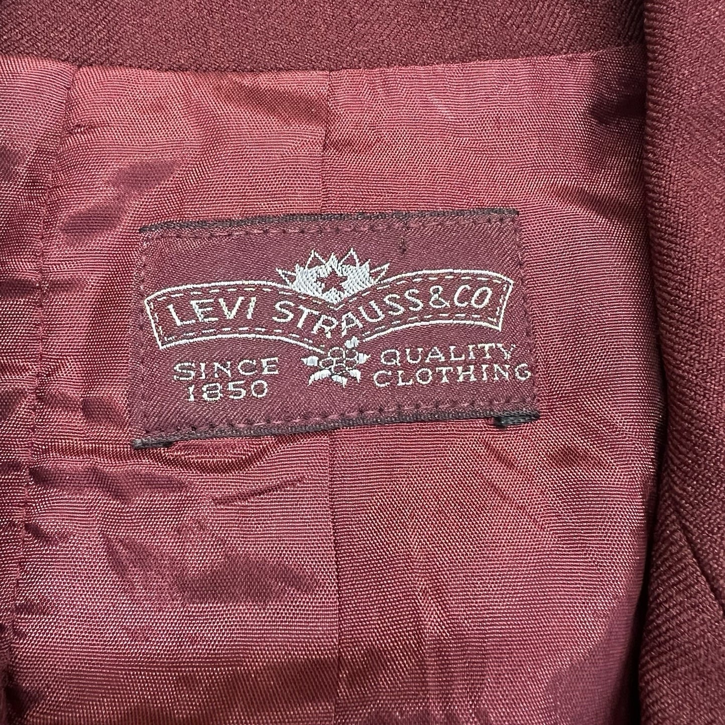 Vintage Levi’s Blazer Maroon Blazer Women’s Size 12 - M198