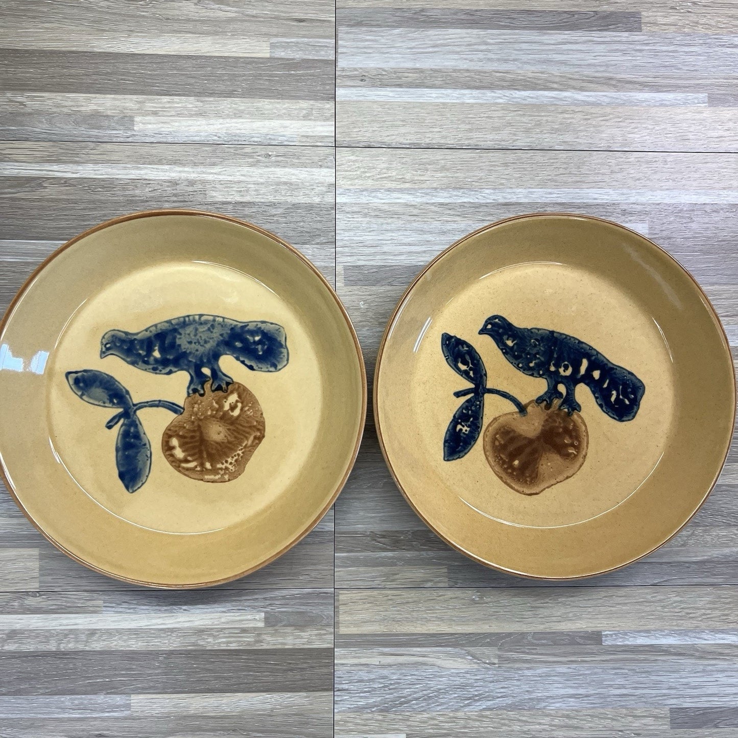 Pfaltzgraff America Pie Plate Pan Dish MAFA USA #576 Bird Serving - JL378