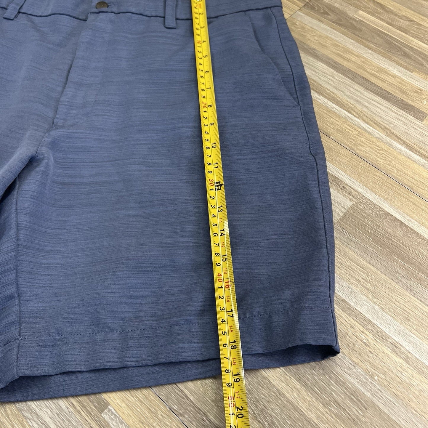 Callaway Men’s Golf Shorts 36 Blue Chino Flat Front - JN320