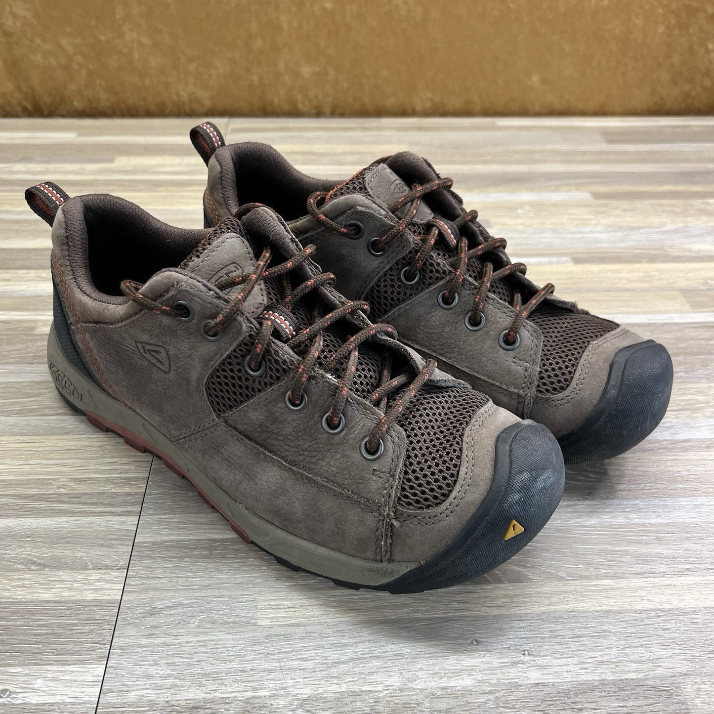 KEEN GDC 1112 Women's Hiking Boots Brown Leather Lace Up Size 8 - JL484