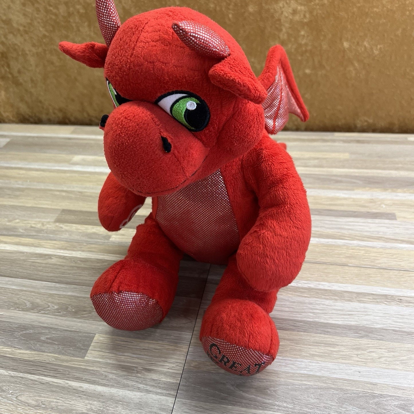 Build A Bear Great Wolf Lodge Magiquest Ellie Red Dragon Plush Stuff - JL383