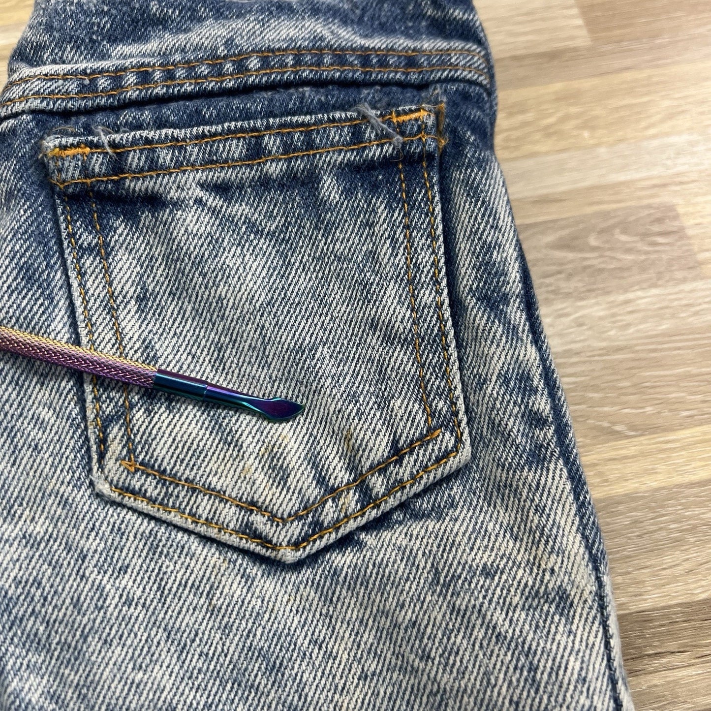 Vintage No Excuses Girls Stonewashed Jeans Size 6 - M138