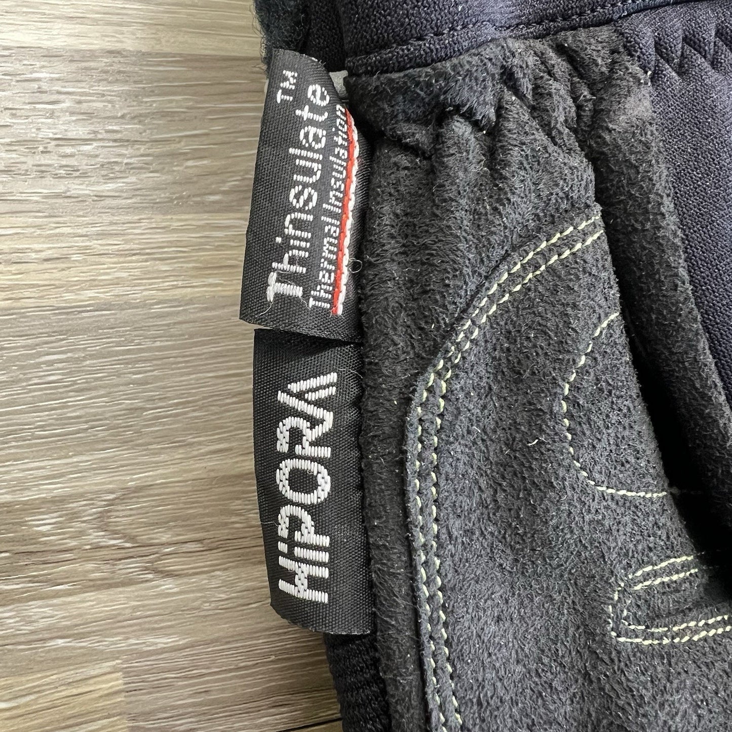 Team Arctic Snowmobile Gloves Size XL Thinsulate Black Green Hipora - JL483
