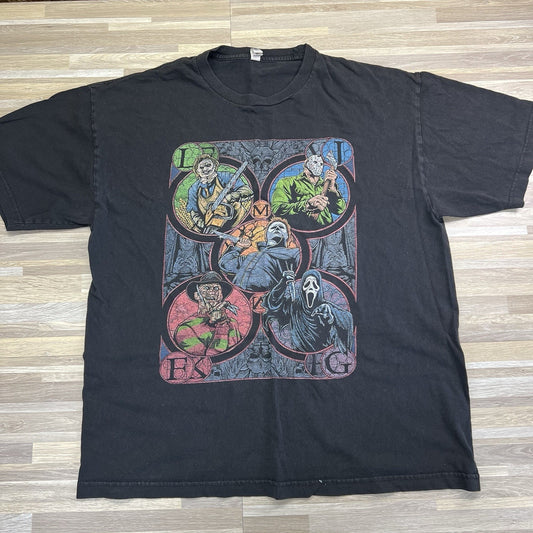 VTG Horror Movie Villains Shirt Size XL - JN336