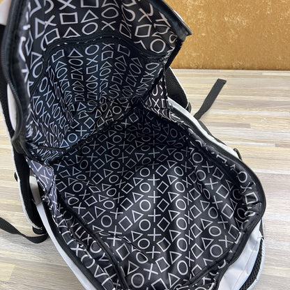 PlayStation Backpack White Black Lightly Used - JL392