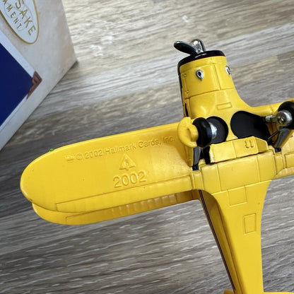 2002 Staggerwing Airplane Hallmark Sky's The Limit Series Ornament - A123