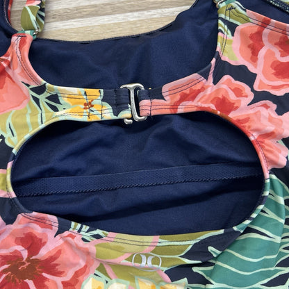 NWT Hurley Women’s Hawaiian One Piece Swimsuit Size L - JN325