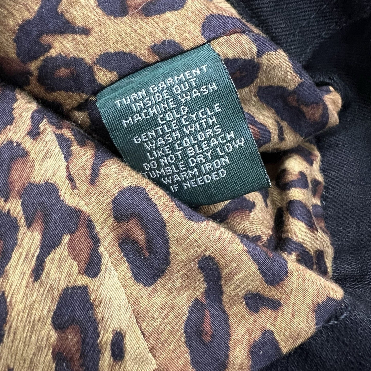 LRL Lauren Ralph Lauren Petite Women's Black Denim Jacket Size P/M - JN296