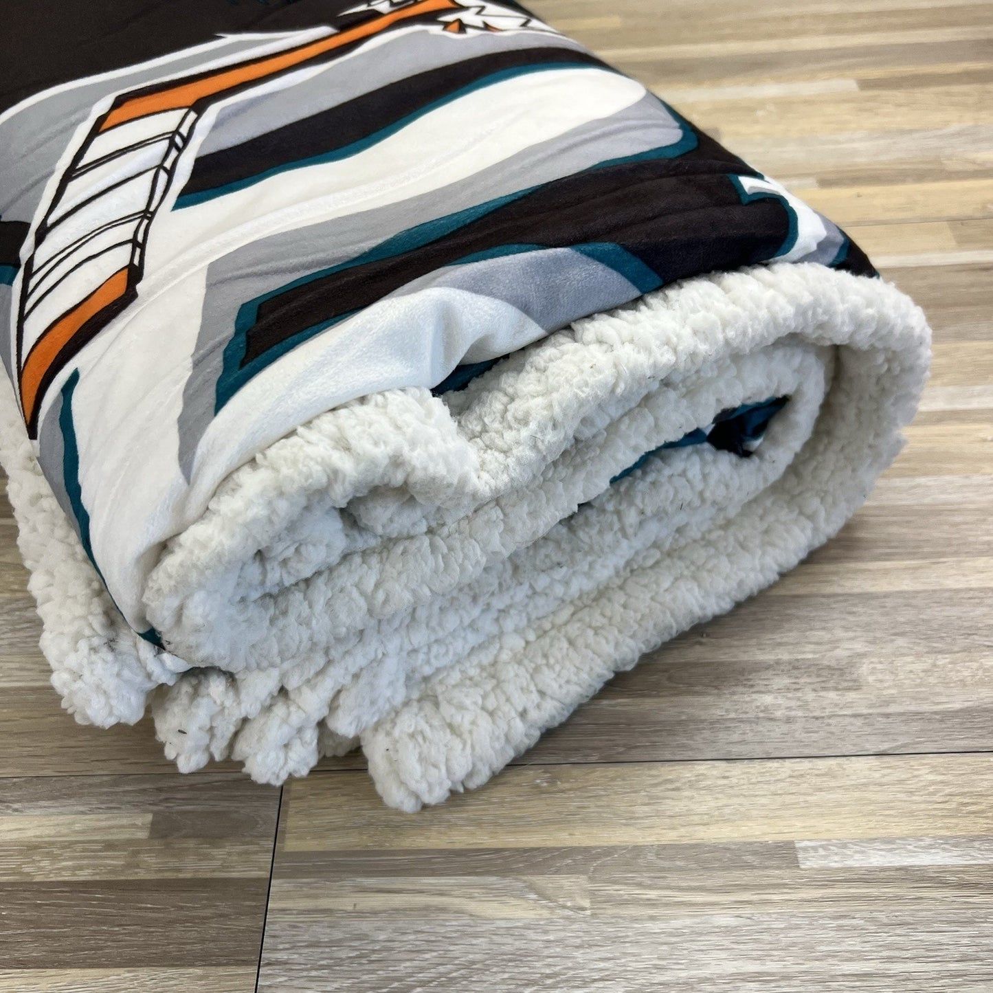 2015 San Jose Sharks Throw Blanket NHL Limited Edition 25th Anniversary - 10S614