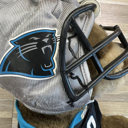 VTG Build A Bear Carolina Panthers Teddy Bear Jersey Helmet - JL380