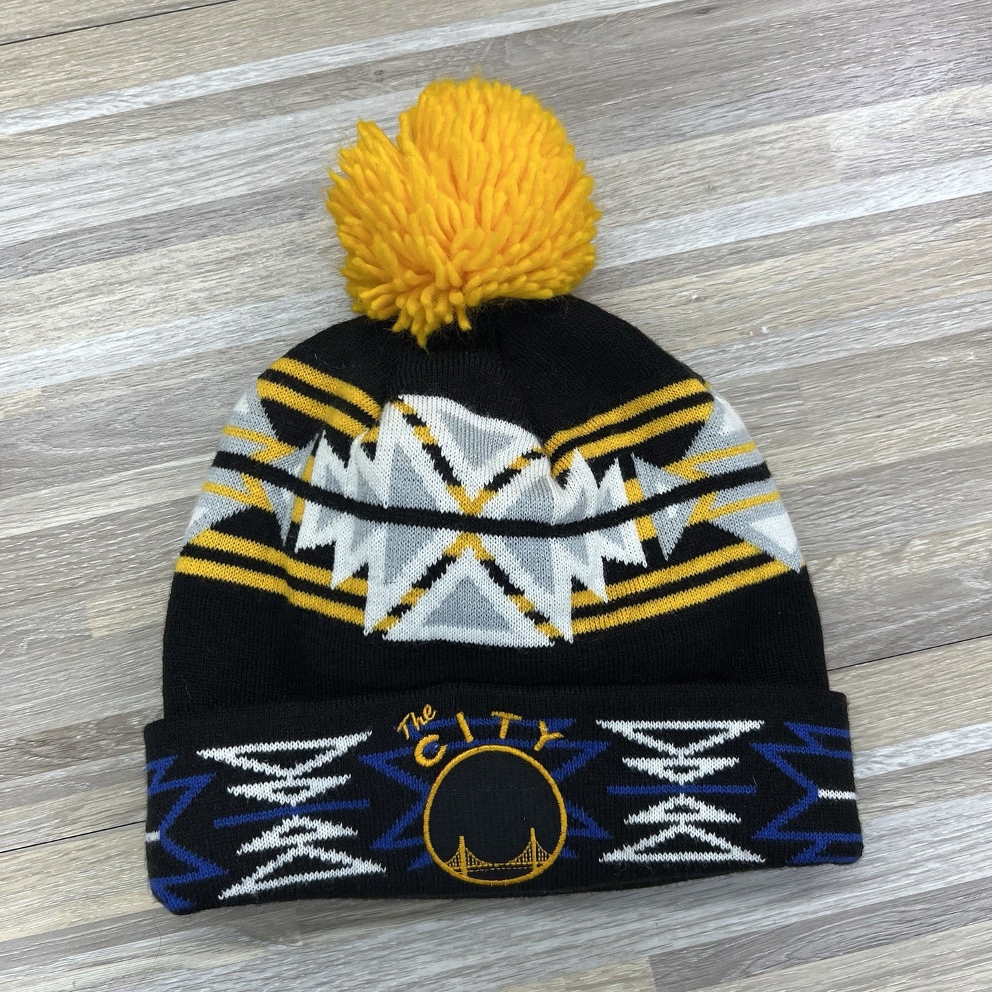 Mitchell & Ness The City Golden State Warriors Beanie Stocking Cap - 2D697