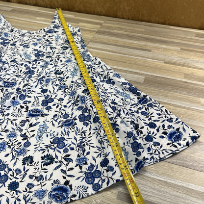 H&M Divided Blue White Floral Sundress Size 4 - JN304