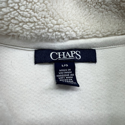 Chaps Women’s Sherpa Fleece Vest Beige Size Large - JN316