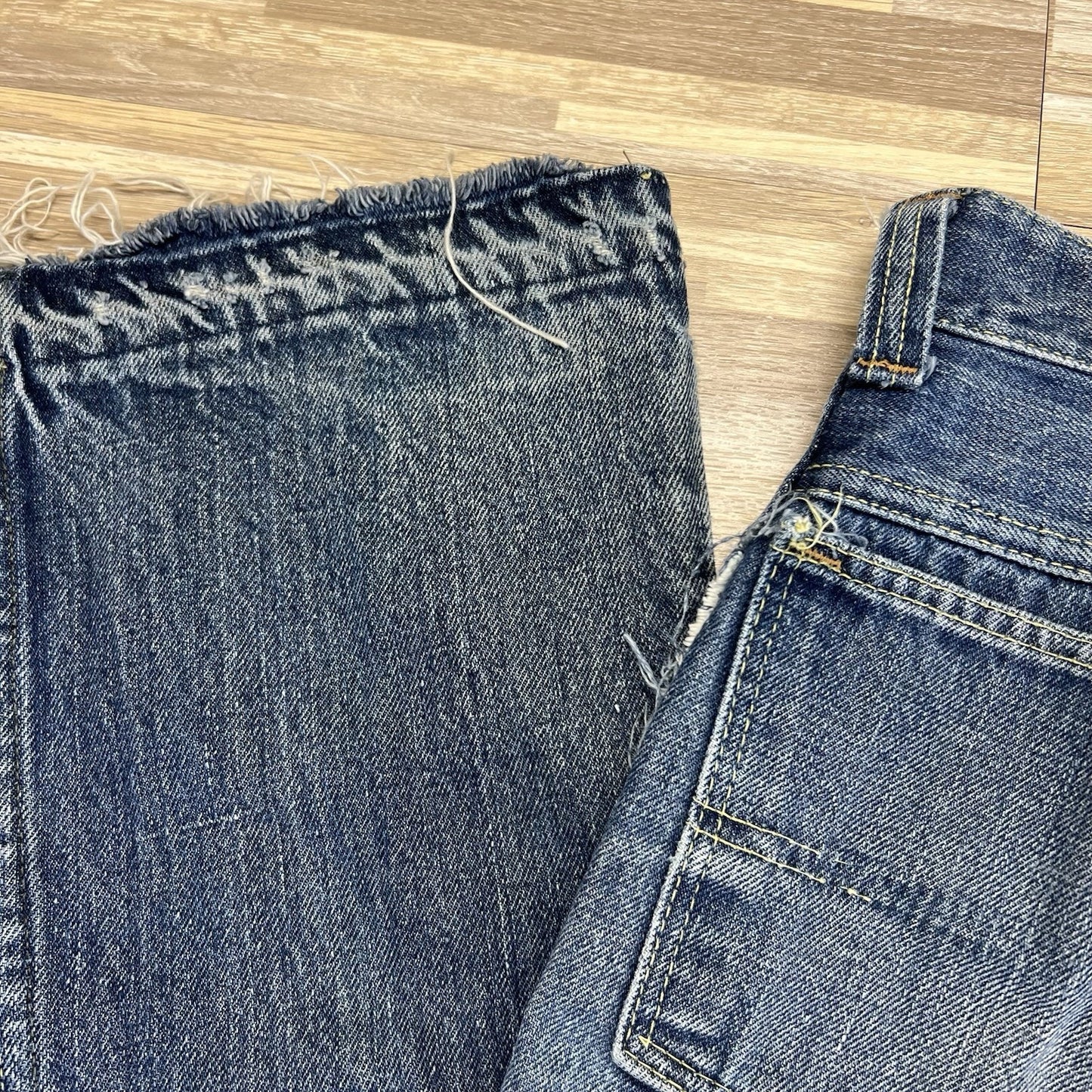 Vintage ELY Jeans Size 22x27 Destroyed Zipper Needs Work - M195