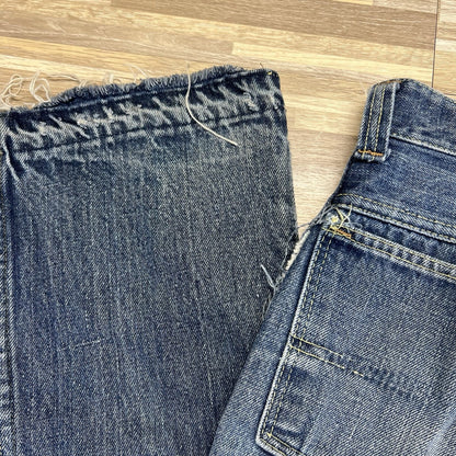 Vintage ELY Jeans Size 22x27 Destroyed Zipper Needs Work - M195