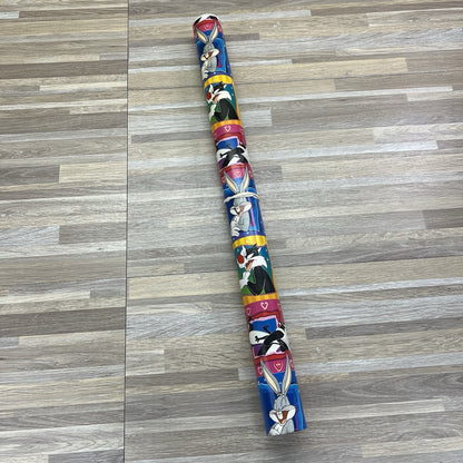 Vtg LOONEY TUNES Wrapping Paper Warner Bros Bugs Bunny Tweety Taz 1997 - D694