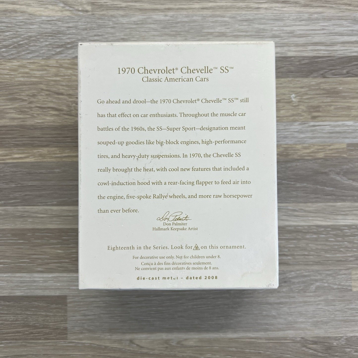 2008 Hallmark Keepsake 1970 Chevrolet Chevelle SS Ornament 18th in Series - M166