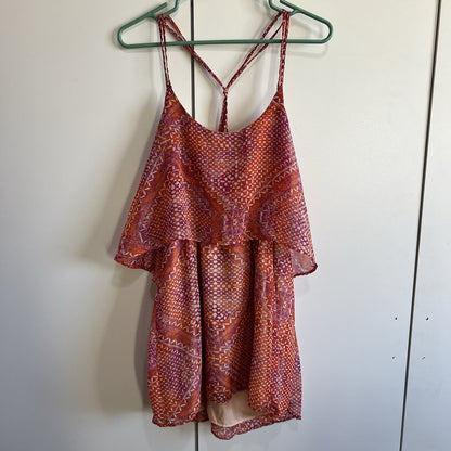 Ecoté Women's Boho Bell Sleeves Tunic Blouse Tank Top Size M - JL397