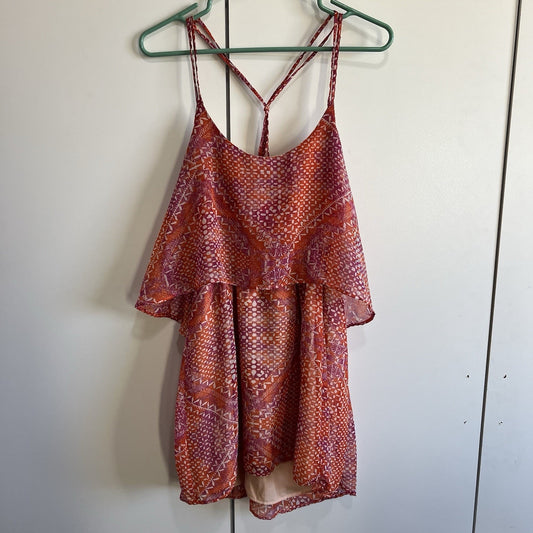 Ecoté Women's Boho Bell Sleeves Tunic Blouse Tank Top Size M - JL397