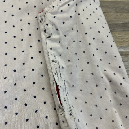 Vintage Wrangler Women’s Reversible Vest Red White Stars Fourth July Sz M - M197