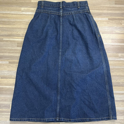 VTG Lee’s Long Denim Skirt Vintage Women’s High Waisted Size 26 - JL368