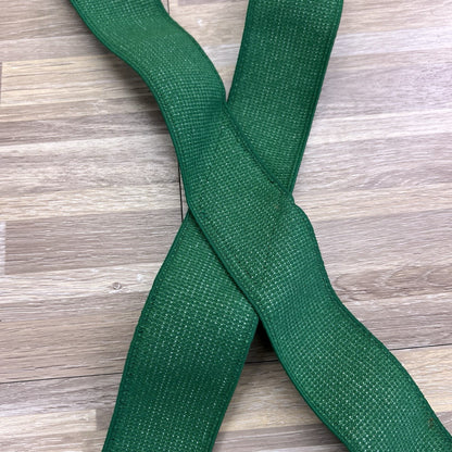 VTG Oregon Logging Suspenders Green Elastic Adjustable ROUGH Condition - JL394