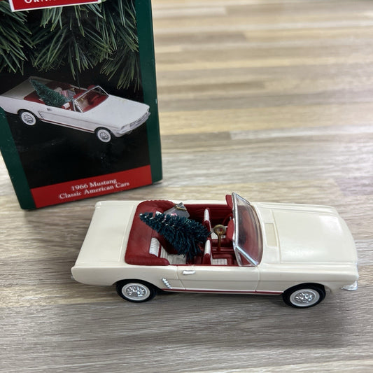 1992 Hallmark Keepsake Ornament 1966 Ford Mustang Car #2 In Series - M156