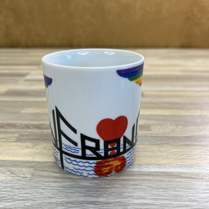 Vintage 1981 Takahashi San Francisco Rainbow Coffee Mug Pride - M193