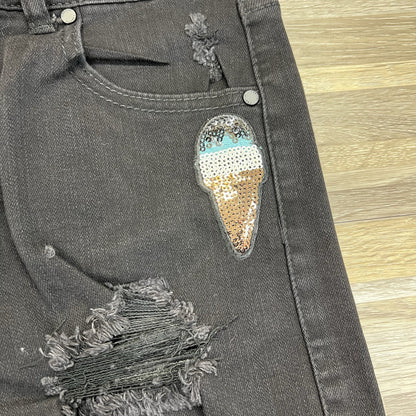 Black Label C’est Toi Girls Destroyed Shorts NWT Size S - A107/108